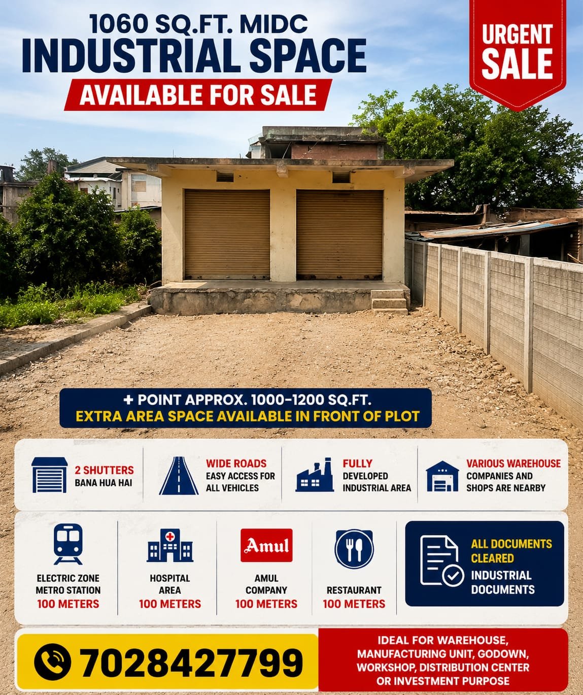 MIDC Industrial Space in MIDC, Hingna